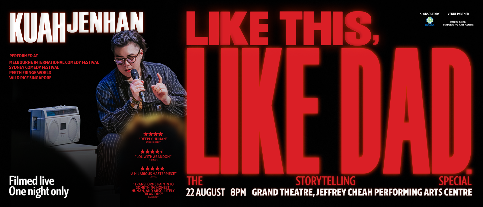 LIKE THIS, LIKE DAD: The Storytelling Special — Stand-up Comedy at Grand Theatre